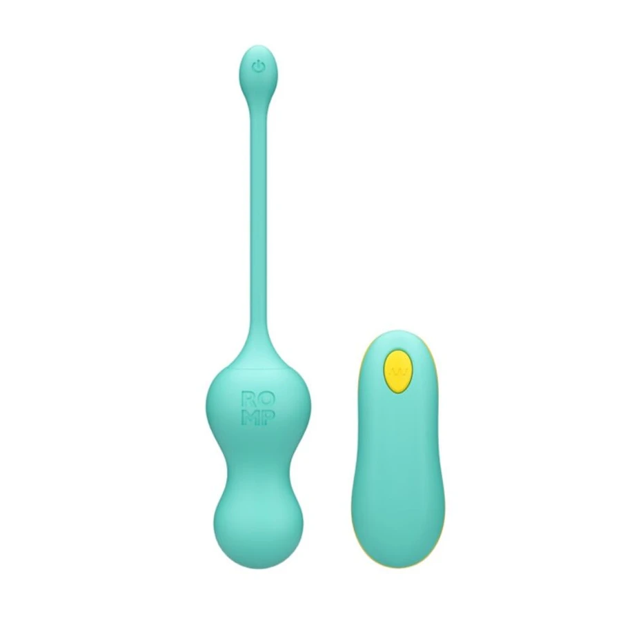 ROMP - CELLO MULTIFUNCTION VIBRATING EGG TURQUOISE REMOTE CONTROL